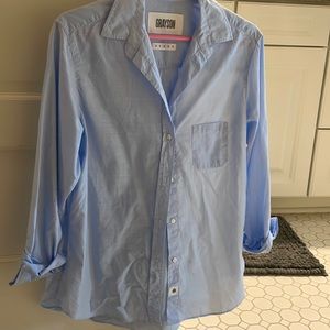 Grayson, The Hero, button down shirt. Light blue. Size 03 which equals an 8